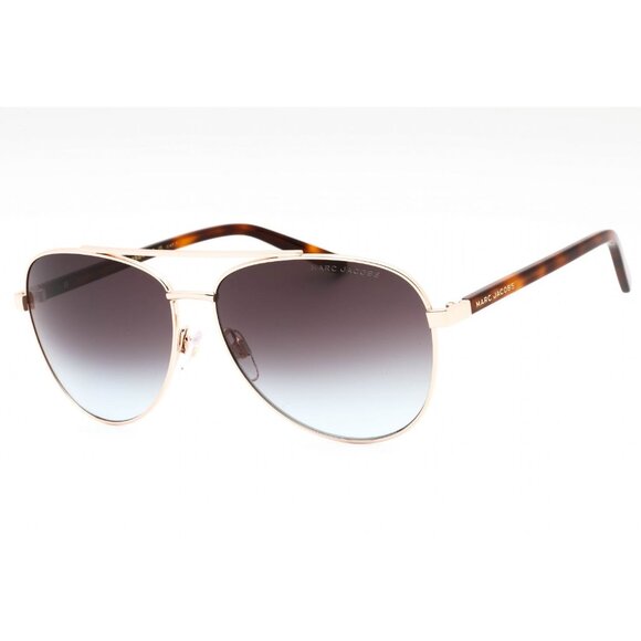 EUC Marc Jacobs Gold and Brown Aviator Sunglasses - Picture 1 of 1